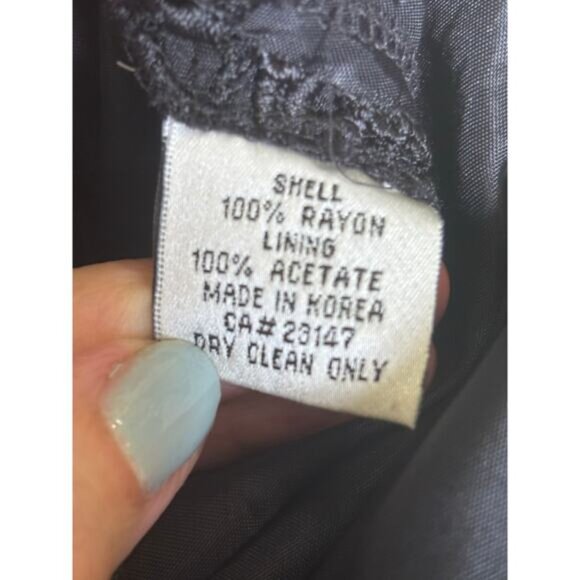 Talbots black lace blazer, 8, timeless, elegant, romantic, feminine, Parisian - Picture 6 of 6